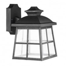 Φωτιστικό Φανάρι Επίτοιχο με ντουί E27 Polycarbonate Μαύρο IP44 96512WD/BL